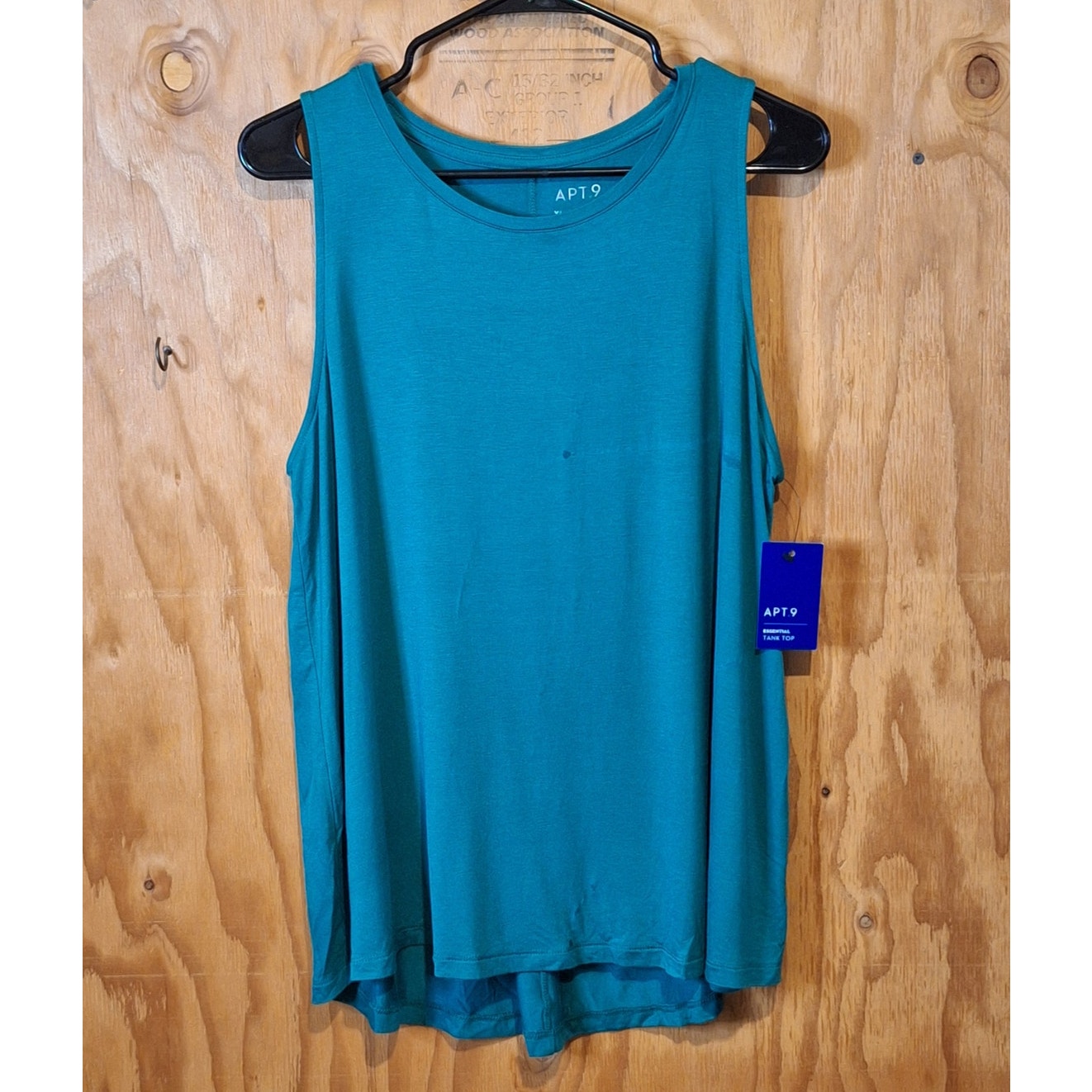 Nwt Apt. 9 Tank Top Women's Xl Teal Green Classic Basic Simple Staple Normcore